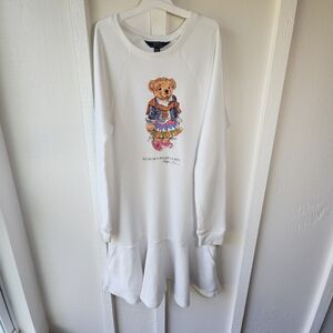 Polo Ralph Lauren Teddy Bear Girls Dress Size XL (16)